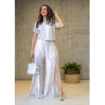 calça pantalona CINZA