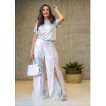 calça pantalona CINZA
