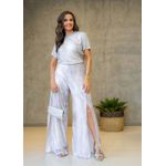calça pantalona CINZA