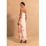 vestido estampado BEGE
