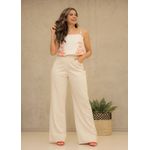 calça reta LEZ A LEZ BEGE