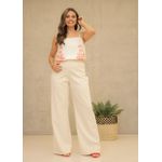 calça reta LEZ A LEZ BEGE