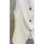 colete com botons monocromaticos OFF WHITE