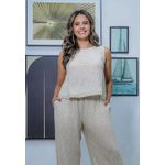 blusa texturizada BEGE