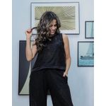 blusa texturizada PRETO
