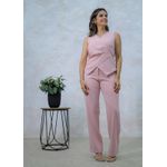 conjunto blusa de alfaiataria ROSA