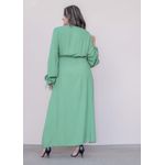 VESTIDO LONGO TRANSPASSADO COLOR