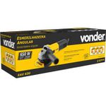 Esmerilhadeira Angular 4.1/2" 650W 3 Discos 127V - VONDER