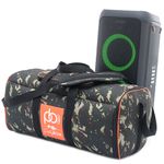 Case Bolsa Bag Jbl Partybox 100 Camuflada Acolchoada A Prova D'agua