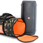 Case Bolsa Bag Jbl Partybox 100 Camuflada Acolchoada A Prova D'agua