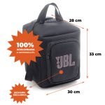 Bolsa Case Bag P/ Jbl Partybox Encore Acolchoada Com Bolso Para Microfones