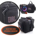 Bolsa Case Bag P/ Jbl Partybox Encore Acolchoada Com Bolso Para Microfones