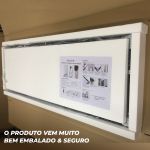 Espelho Retangular Chão Suporte Corpo Inteiro 1,50x40 Luxo Pinterest Moldura Dourada