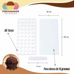 Placa Porcionadora De Doces Brigadeiro Beijinho 15g Oferta 50 Furos