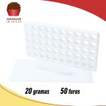 Placa Porcionadora De Doces Brigadeiro 20 Gramas 50 Furos Envio Já