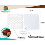 Placa Porcionadora Dosadora De Doces Brigadeiro Beijinho 10g Envio Já 