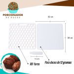 Placa Porcionadora Dosadora De Doces Brigadeiro - 12 Gramas