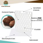 Kit 2 Placa Porcionadora Dosadora De Doces Brigadeiro Beijinho 20g 