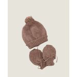 Kit de Touquinha e Luvinha Castor