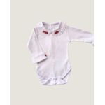 Body Paris com Bordados Vermelho