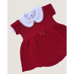 Vestidinho Sara Vermelho Bordô