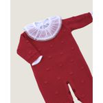 Macacão Poá Fem. Vermelho