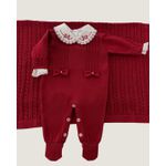 Saída Maternidade Helena Vermelho Carmin