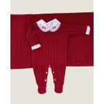 Saída Maternidade Londres Fem. Vermelho Carmin