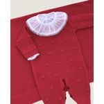 Saída Maternidade Poá Fem. Vermelha