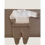 Saída Maternidade Pedro Off White com Castor e Ninive