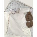 Saída Maternidade Pipoquinha Branca