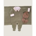 Saída Maternidade Pipoquinha Verde Mescla