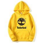 Moletom Timberland em Algodão Amarelo Logo Grande 