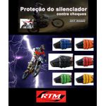 Protetor De Ponteira Borracha Escapamento Motos 2 Tempos E 4 Tempos Off Road Universal Vermelho