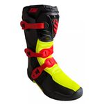 Bota Asw Infantil Kids Trilha Motocross Off Road Preto Flúor
