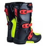 Bota Asw Infantil Kids Trilha Motocross Off Road Preto Flúor