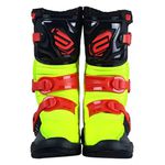 Bota Asw Infantil Kids Trilha Motocross Off Road Preto Flúor