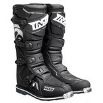 Bota Ims Robust Sola Costurada Bico De Aço Trilha Motocross Preta