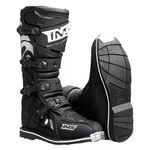 Bota Ims Robust Sola Costurada Bico De Aço Trilha Motocross Preta