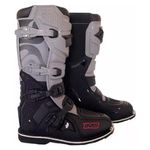 Bota Ims Robust Sola Costurada Bico De Aço Trilha Motocross Cinza