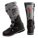 Bota Ims Robust Sola Costurada Bico De Aço Trilha Motocross Cinza