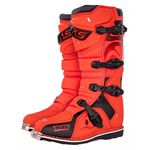 Bota Ims Robust Sola Costurada Bico De Aço Trilha Motocross Vermelha