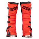 Bota Ims Robust Sola Costurada Bico De Aço Trilha Motocross Vermelha