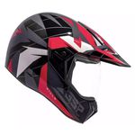 Capacete Bieffe 3 Sport Com Viseira Cristal 30th React Cinza Vermelho