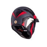 Capacete Bieffe 3 Sport Com Viseira Cristal 30th React Cinza Vermelho