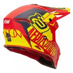Capacete Asw Fusion 2.0 Blade Lançamento Trilha Motocross Vermelho