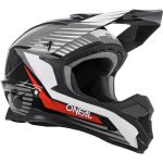 Capacete Oneal 1 Series Trilha Motocross Off Road Vermelho Cinza