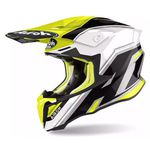 Capacete Airoh Twist 2.0 Trilha Moto Motocross Off Road Preto Amarelo