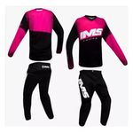 Conjunto Ims Mx Active Trilha Motocross Off Road Preto Rosa