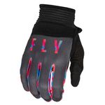 Luva De Trilha Motocross Off Road Ciclismo Fly F-16 Touch Cinza Rosa